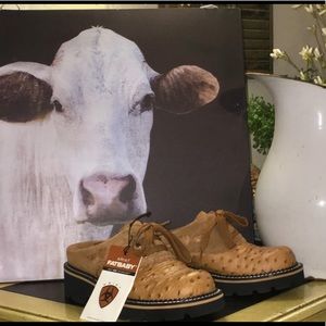 Ariat Ostrich Fatbaby Slip-on Clog/Mule Western